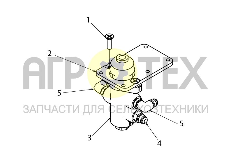 Главный тормозной цилиндр (88666955F) (№3 на схеме)